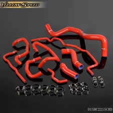 Red Silicone Radiator Hose Fit For 1999-2006 Volkswagen Golf MK4 1.8T Turbo