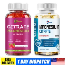 Magnesium Citrate 1000MG Supports Joint & Muscle Health High Potency Supplement