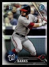 2016 BOWMAN DRAFT CHROME REFRACTORS #BDC-79 NICK BANKS NATIONALS