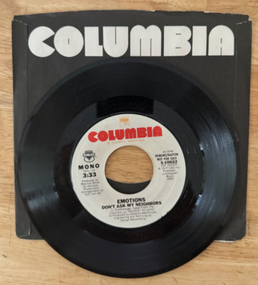 45 7'' SP EMOTIONS DONT ASK MY NEIGHBORS ON COLUMBIA PROMO