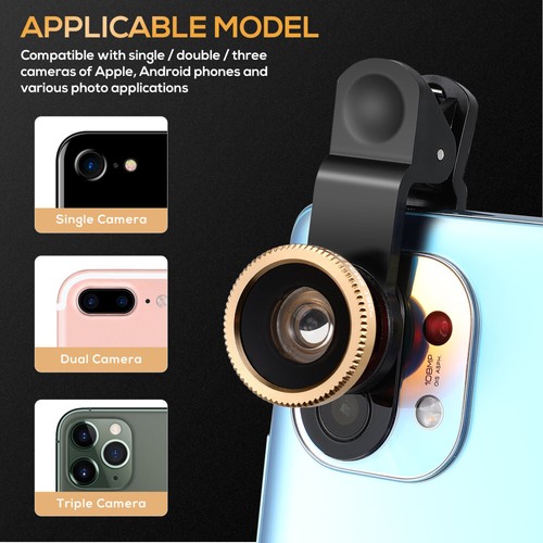 Photography Accessories Fisheye Macro Wide Angle Lens Lenses for Phones - 第 5/11 張圖片