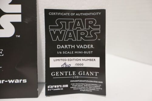 DARTH VADER Gentle Giant Star Wars A New Hope busto in scala 1:6 #0900 di 3000 realizzato - Foto 8 di 15