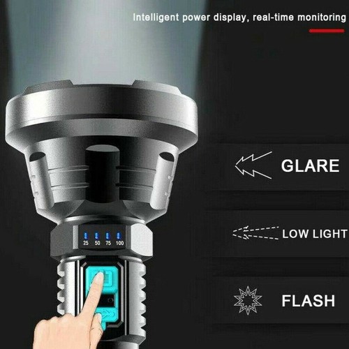 5000mAh Battery Flashlight 3 Pack Rechargeable Flashlights