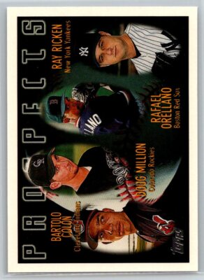 1996 Topps #428 Bartolo Colon / Doug Million / Rafael Orellano / Ray Ricken