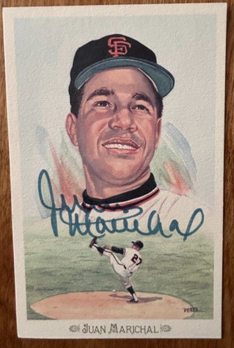 4 autographed Perez-Steele Celebration baseball HOF postcards (Marichal+3) - Picture 3 of 7