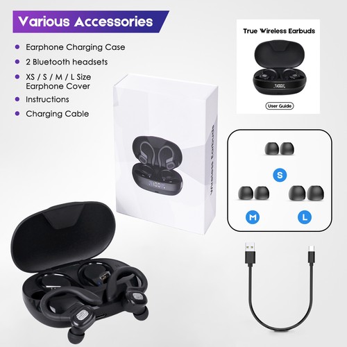 TWS Kopfhörer Bluetooth 5.3 9D Touch Control Sport Ohrhörer Wireless Headset DE - Bild 23 von 24