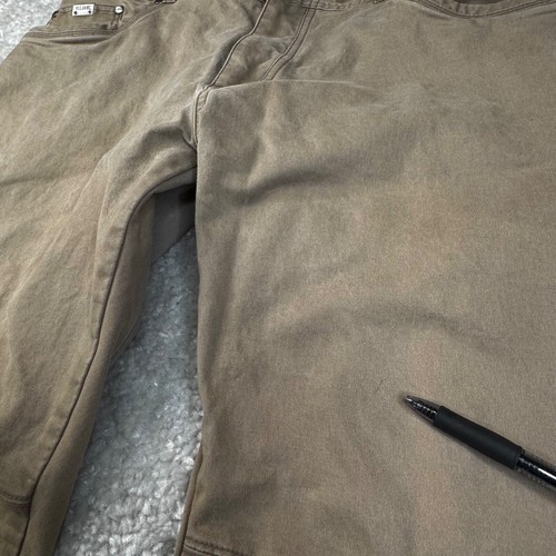 KUHL Pants Mens 40x32 Brown Flat Front Chino Vintage Patina Dye Rebel Cargo - Picture 4 of 14