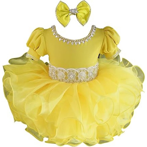 Jenniferwu Baby Toddler Infant Girl Pageant Party Formal Dress Handmade 6-12M