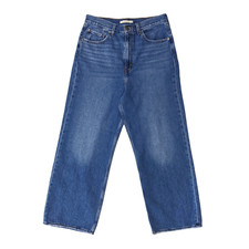 Levi's High Loose Wide Leg Jeans Women's 31 32x30 Premium Denim Hemp 90s Style