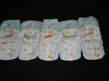 5 sample Pampers- Baby Nappies Size 8 over 37+Lbs