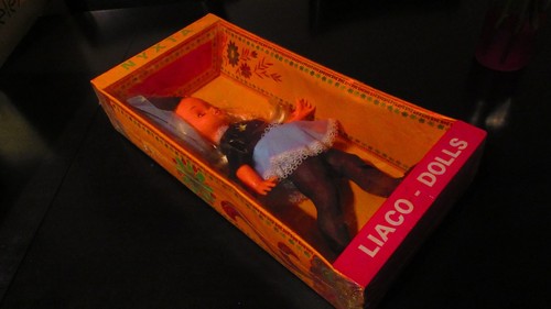 AMAZING VINTAGE RARE GREEK DOLL - QUEEN OF THE NIGHT - FROM 70s BY LIACOS MIB - Imagen 2 de 6
