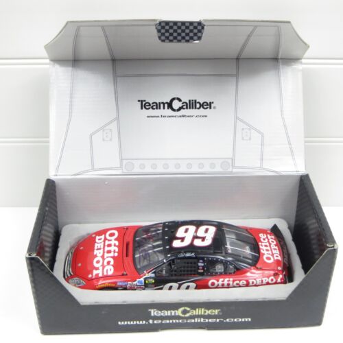 SIGNED CARL EDWARDS TAURUS #99 OFFICE DEPOT - 2006 TEAM CALIBER 1/24 DIECAST - Picture 3 of 10
