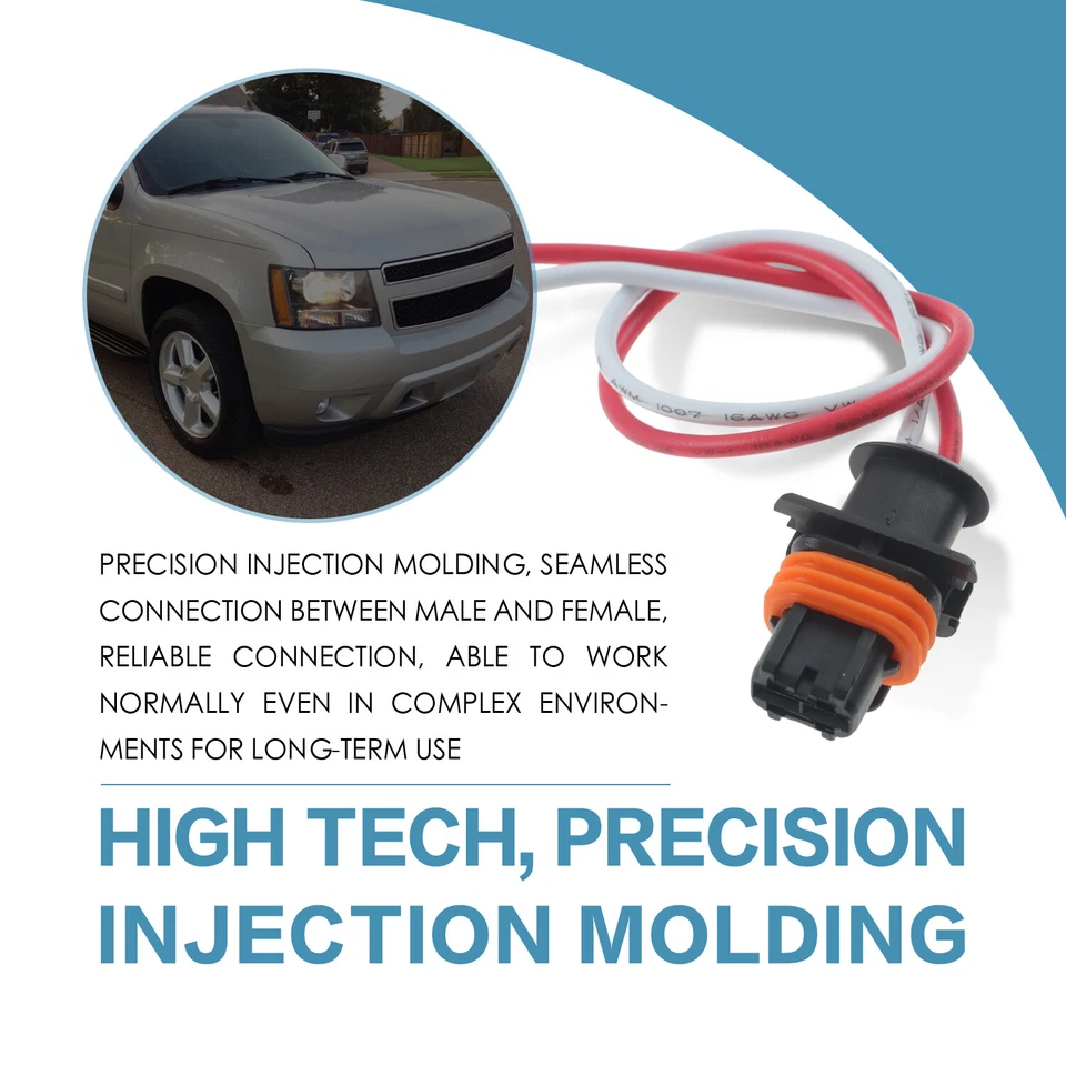 Enchufe alternador 2 vías 2 pines apto para Chevrolet Silverado 2500 HD 2007-2012 Foto 2 de 4