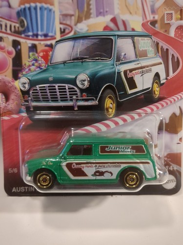 Matchbox Limited Candy Series White Junior Mints Austin Mini Van 1/64 S Scale - Picture 3 of 6