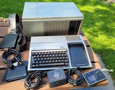 TI-99/4A Peripheral Exp Box PHP1200 w/ 32k Mem Card, RS232 Card, Floppy Drive