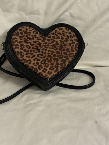 Leo Herz Handtasche Klein Disco Abendmode Club Lässig Style Reißverschluss Klein - Bild 4 von 17