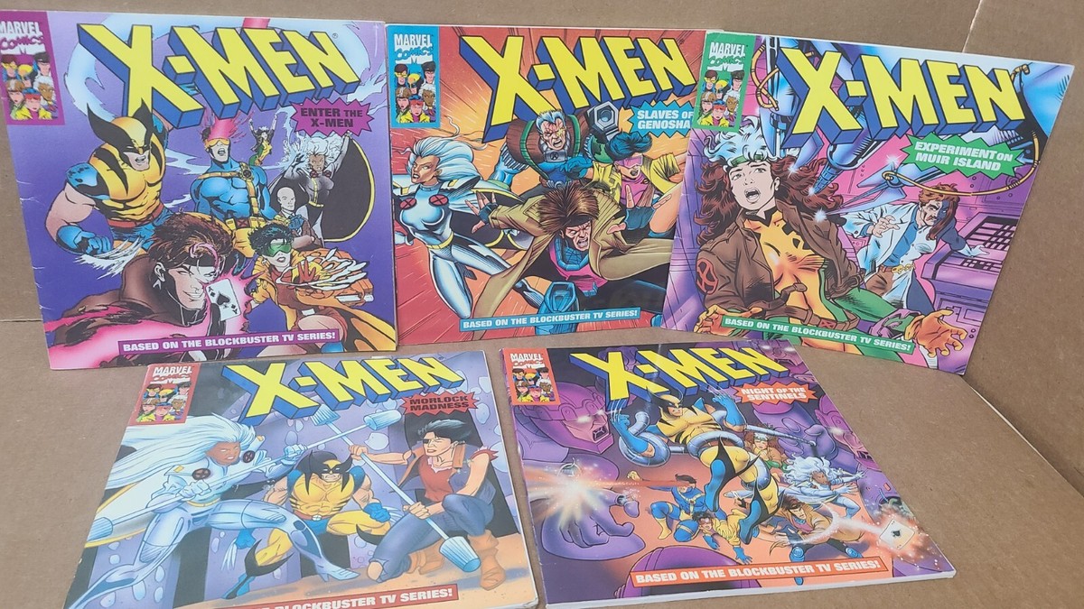 Vtg 90s LOT Of 5 Marvel Comics X-MEN Random House Book Fair