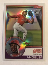 Justin Upton 2018 Topps Silver Pack 1983 Topps Design Chrome Series 2 #90 Angels