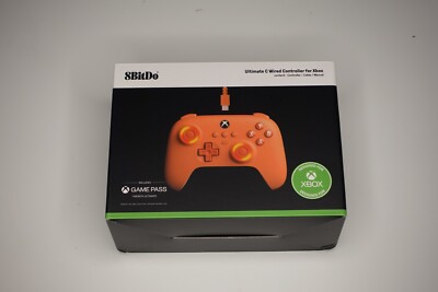 8BitDo Ultimate C Wired Controller for Xbox - Orange - Game Pass