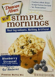 Duncan hines simple mornings premium muffin Mix Blueberry streusel (644209427437)
