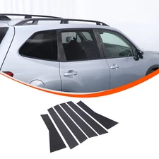 4pcs Pillar Post Accent Carbon Fiber Trim Sticker Fits Subaru Forester 2019-2024