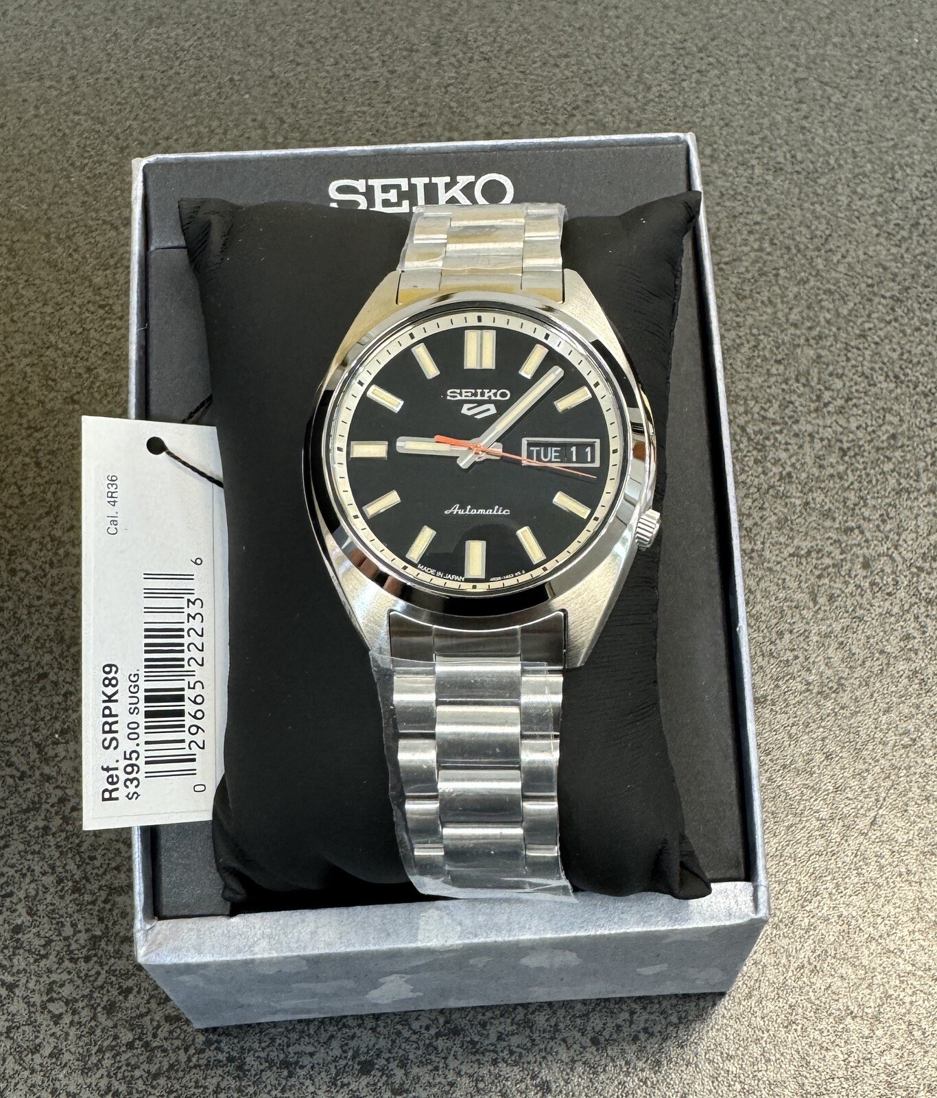 Seiko Sports Automatic SNXS Series Classic Black Dial Watch