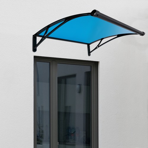 Tenda da sole per porta finestra staffa in alluminio porte/finestre a sbalzo tenda da sole montaggio a parete - Foto 2 di 21
