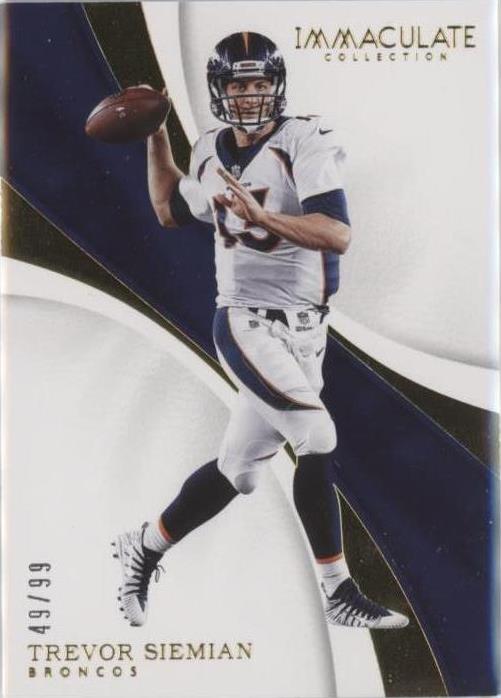 2017 Panini Immaculate Collection Trevor Siemian #29 - 1 of 2