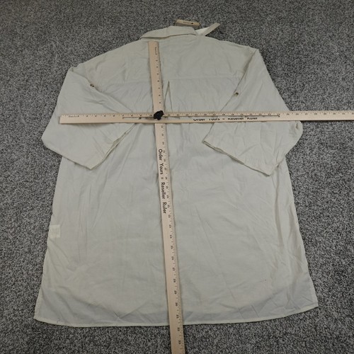 VTG NEW Columbia Shirt Mens L Beige Button Up GRT Cargo Utility Hike Camp Field - Picture 12 of 16