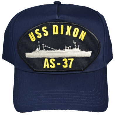 USS DIXON AS-37 HAT - NAVY BLUE - Veteran Owned Business