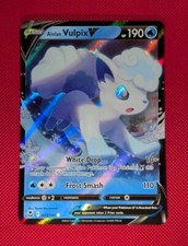 Alolan Vulpix V 033/195 Swsh12: Silver Tempest Holo Pokemon TCG (NM)