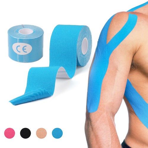 2 Roll Kinesiology Tape Athletic Muscle Support Sport Elastic Physio Therapeutic - Picture 11 of 13