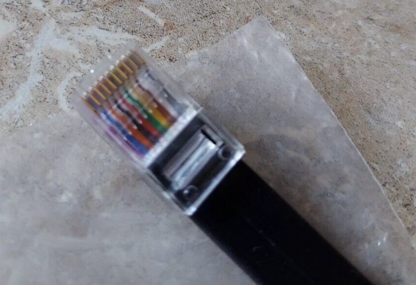 Adaptador de cabo serial dinâmico Touch RJ50 10 pinos porta COM para impressora DB25 25 pinos - Imagem 3 de 4