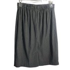 Women’s 8P Black White Checkered Pencil Skirt Straight With Back Slit — photo 2