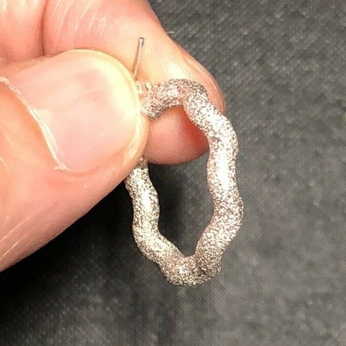 Bellissimo Cerchio In Oro Bianco 18kt Artigianato Italiano Ottima Qualità - Foto 5 di 12