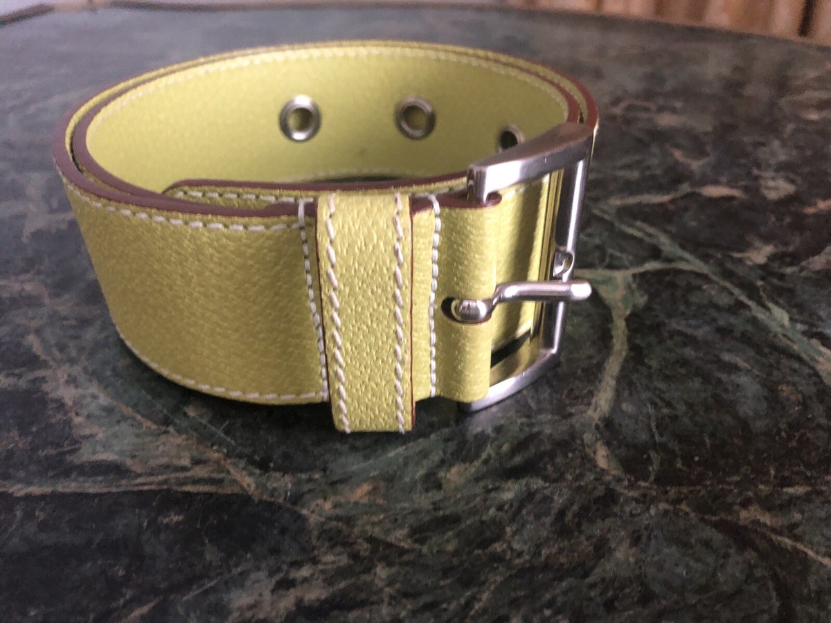 PRADA lime leather belt, Size 78/28, Excellent PRADA Leather 28 Size Belts for Women for sale | eBay main image 3