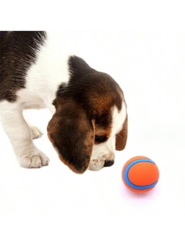 Bouncy Puppy Rubber Dog Balls Solid Hard Play Pet Ball Fun Fetch Chew - Picture 2 of 3