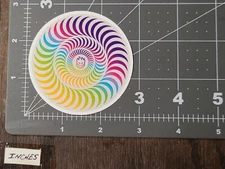 Rainbow Spitfire Glossy Adult Humor Skateboard Laptop Decal Sticker Gloss11