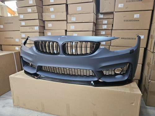 Bmw 2014-2020 4 Series F32 M4 Style Front Bumper Cover With Lip Kit 428I 435I - Picture 5 of 24