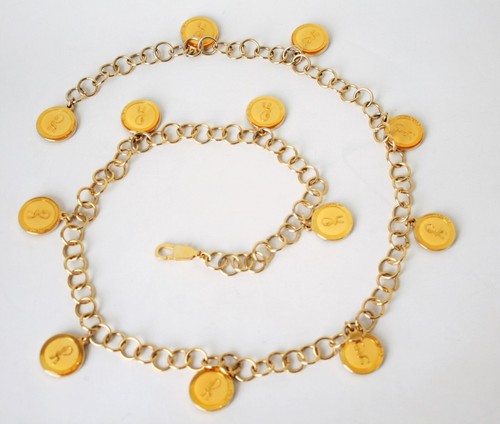Roberta Di Camerino Medal Chain Belt and Necklace - Picture 2 of 5
