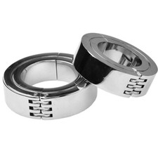 Scrotum Pendant Ball Stretcher Testis Weight Dual-Ring Restraint Stainless Steel