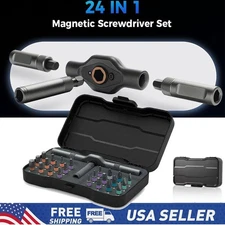 Home Repairs 24 In 1 Multi Bit Magnetic Screwdriver Set Multifunctional Toolbox 