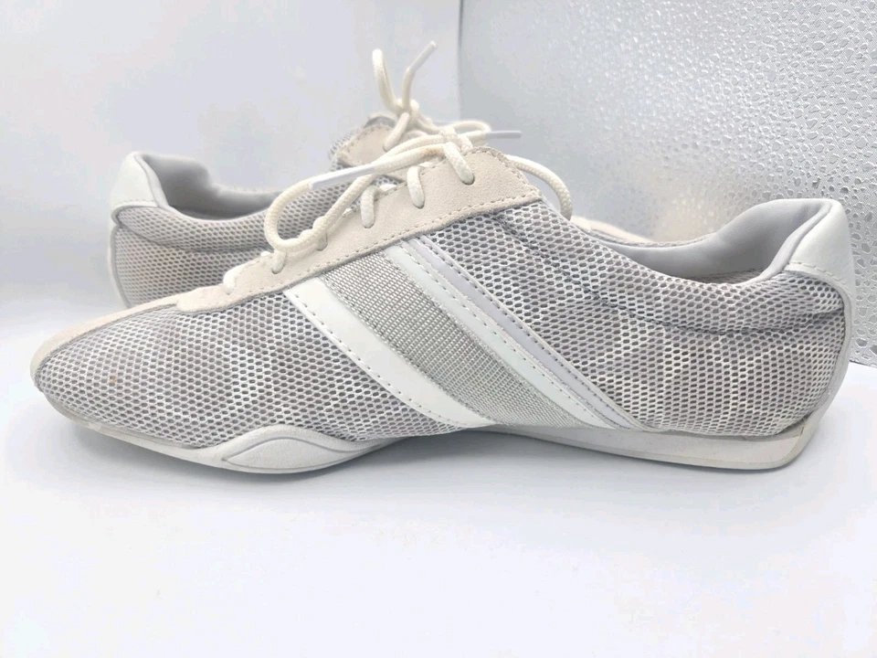 Coach Jayme Zapatos Mujer Talla 8 M Con Cordones Logo Rayas Informales Tenis Gris  Foto 4 de 4