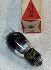 Raytheon 6B4G Black Glass Vacuum Tube Amplitrex Tested Strong 91%