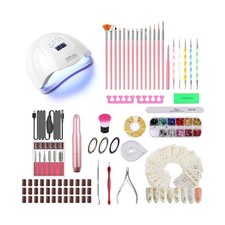 Upgrad 116 PCS Portable Electric Nail Drill Polish File Kit with 12... Fast Ship