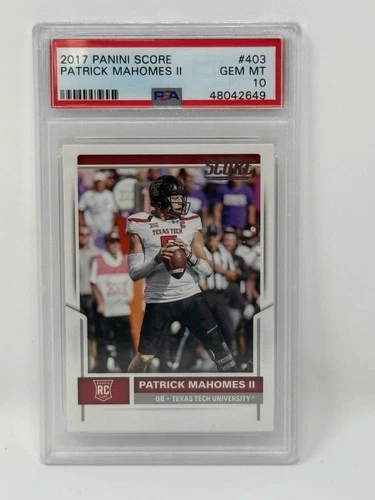 2017 PANINI SCORE #403 PATRICK MAHOMES II ROOKIE  PSA 10