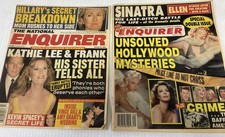 2 National Enquirer 3-25-2000,3-3-1998 Hillary, Kathy, Lee, And Frank, Sinatra