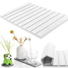 Stone Bath Mat Multipurpose, Foldable Stone Bathmat 23x15 Inch Water Absorbin...
