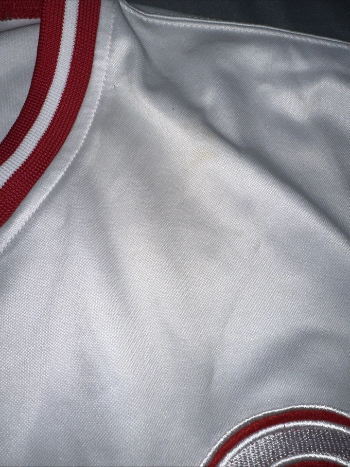 Camiseta deportiva Mitchell & Ness Pete Rose #14 1976 Cincinnati Reds auténtica para hombre talla 56 Foto 4 de 4