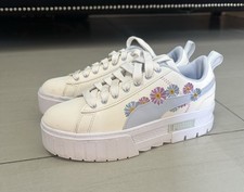 PUMA Floral Embroidered White Multi Low Top S...